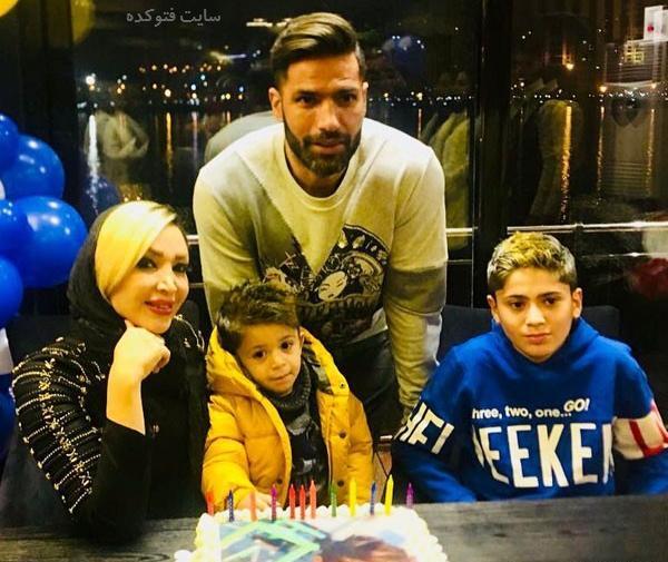 عکس ابراهیم صادقی و همسرش