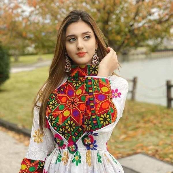عکس مدل لباس مجلسی پنجابی افغانی