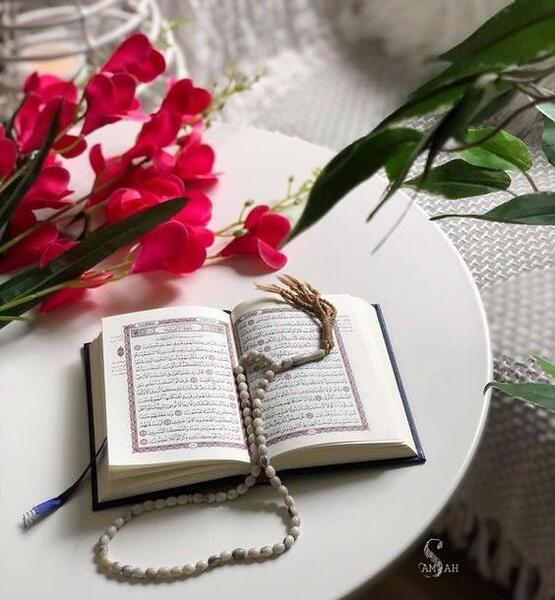 عکس قران و گل