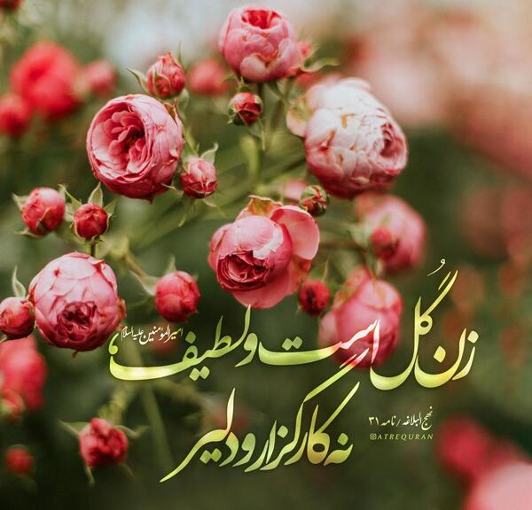 عکس قران و گل