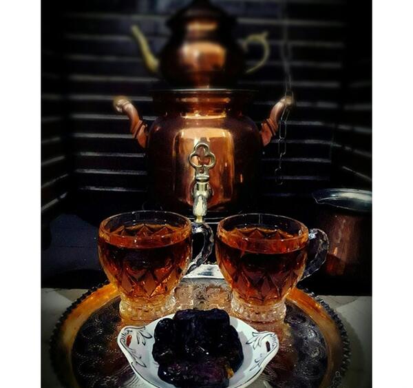 عکس چایی دونفره عاشقانه