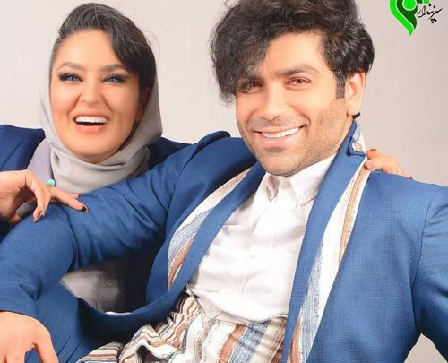 عکس امیر صدهزاری و همسرش