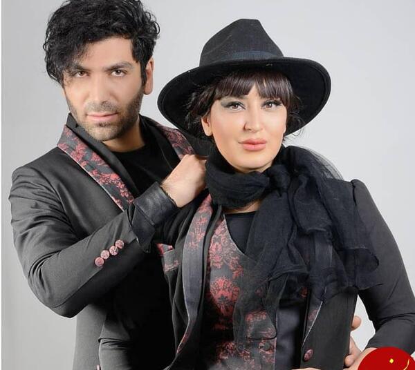 عکس امیر صدهزاری و همسرش