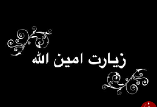 عکس نوشته زیارت امین الله