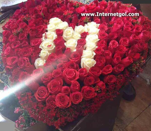 عکس گل رز با حرف m