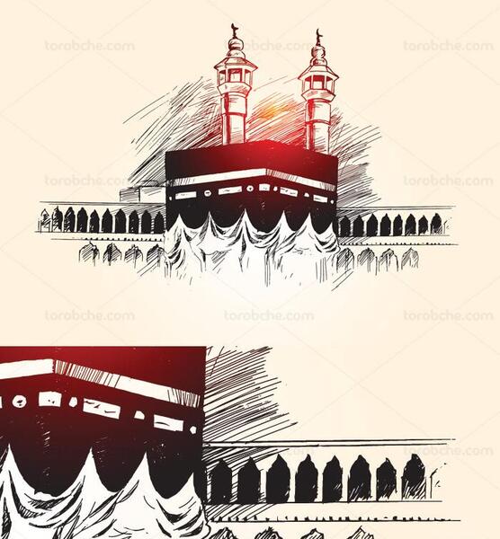 عکس کعبه برای نقاشی