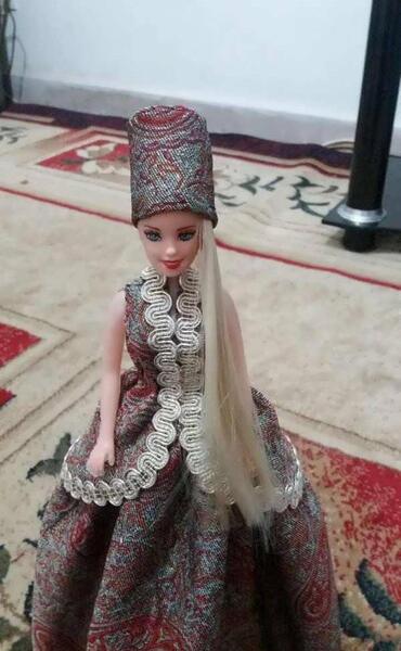 عکس ایده برای لباس باربی با پارچه