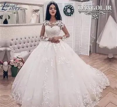 عکس لباس عروس جدید پف دار