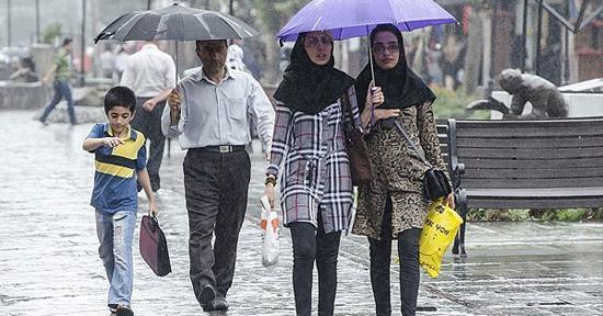 عکس باران تابستانی