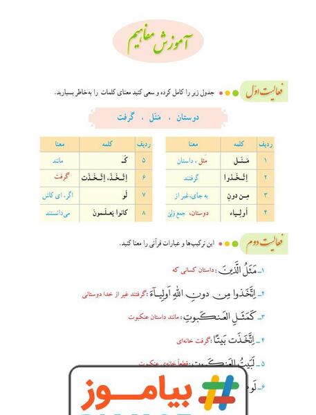 عکس کتاب قرآن هشتم