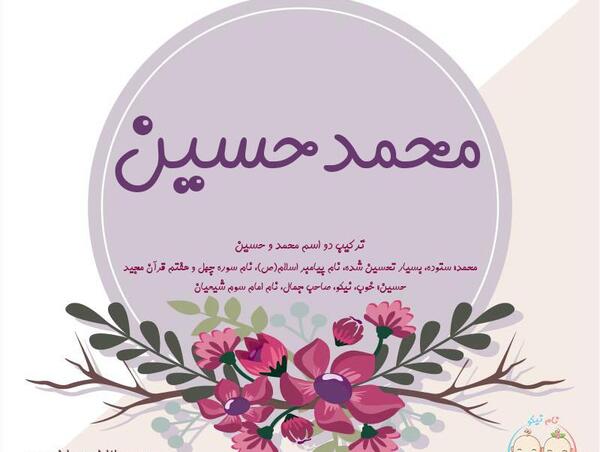 عکس نوشته محمدحسین به انگلیسی