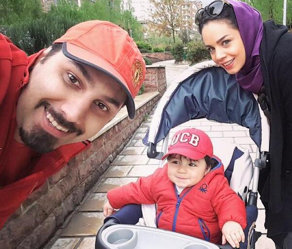 عکس جواد نکایی با همسرش