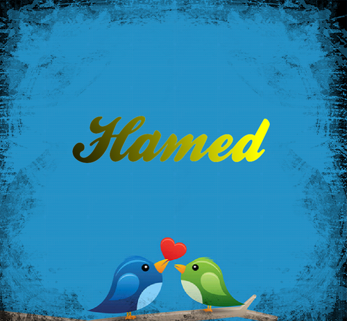 عکس نوشته حامد انگلیسی