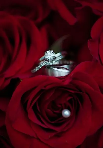 عکس حلقه ازدواج عروس و داماد