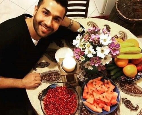 عکس حسین مهری و پسرش