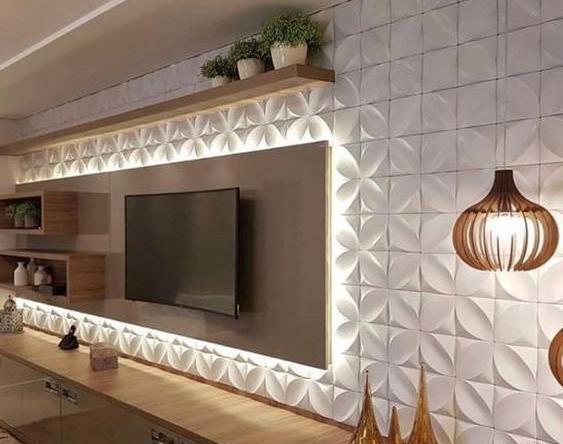 عکس ایده برای دیوار پشت تلویزیون