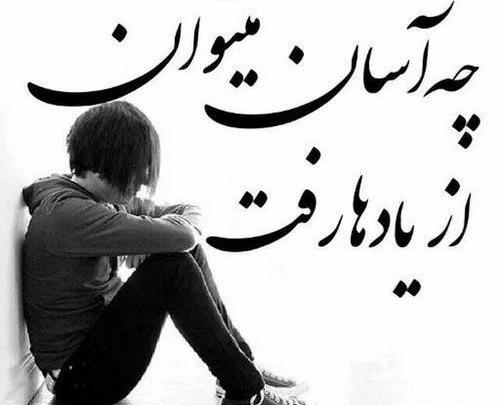 عکس نوشته چه آسان میتوان از یادها رفت