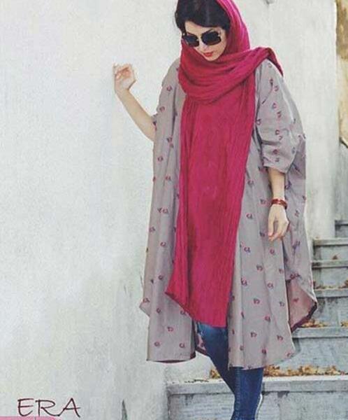 عکس مدل مانتو پانچ جلو بسته