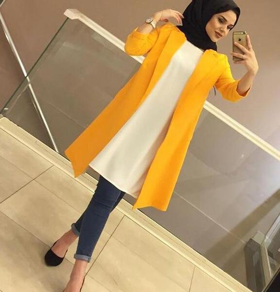 عکس مدل مانتو جلو باز ساده