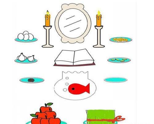 عکس از سفره هفت سین برای نقاشی