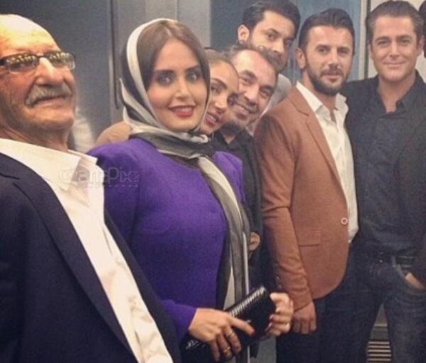 عکس محمد گلزار با همسرش