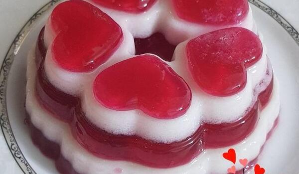 عکس ایده ژله دو رنگ