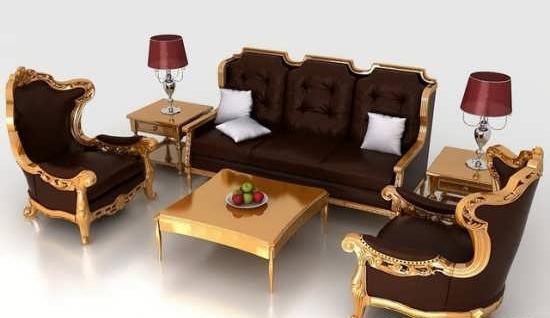 عکس مبل قهوه ای