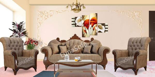 عکس مبل قهوه ای