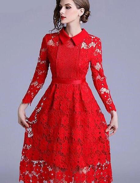 عکس لباس مجلسی دخترانه گیپور دار