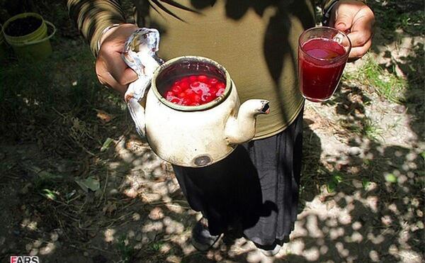 عکس چای آلبالو