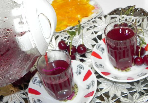 عکس چای آلبالو