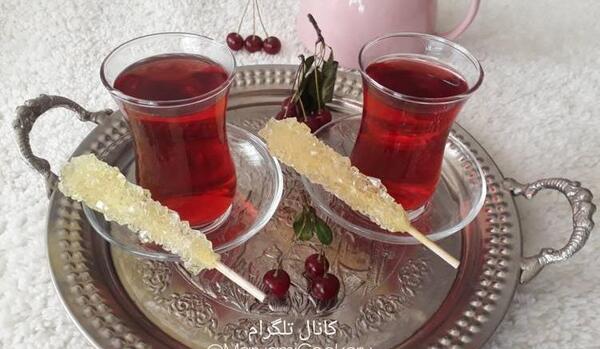 عکس چای آلبالو