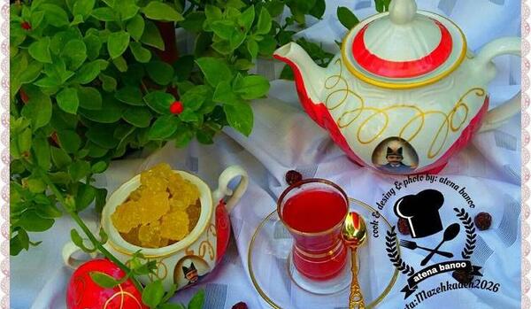 عکس چای آلبالو