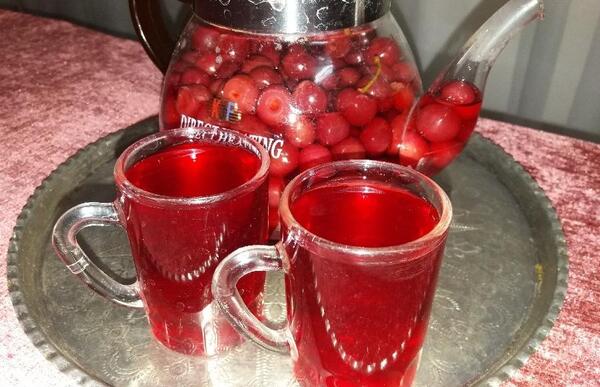 عکس چای آلبالو