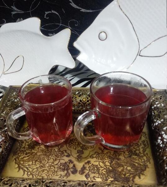 عکس چای آلبالو