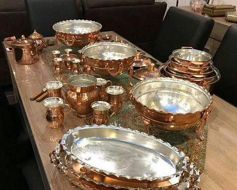 عکس ظروف مسی پذیرایی