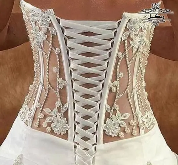 عکس مدل لباس مجلسی پشت ضربدری