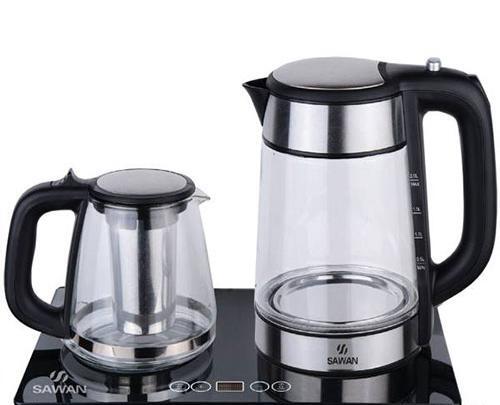 عکس چای ساز شیشه ای