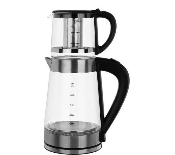 عکس چای ساز شیشه ای