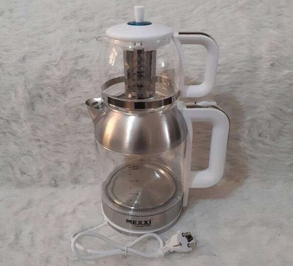 عکس چای ساز شیشه ای