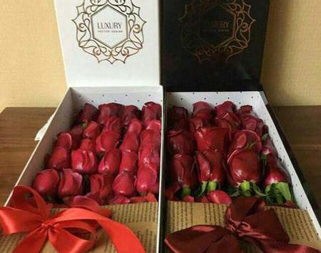 عکس دسته گل جعبه ای