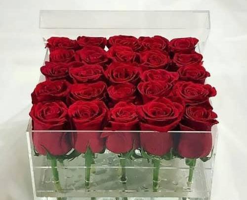 عکس دسته گل جعبه ای