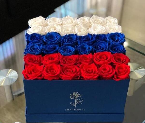عکس دسته گل جعبه ای