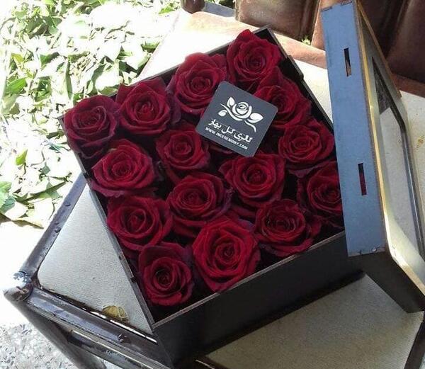 عکس دسته گل جعبه ای