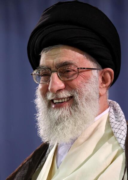عکس لبخند سید علی خامنه ای