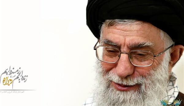 عکس لبخند سید علی خامنه ای