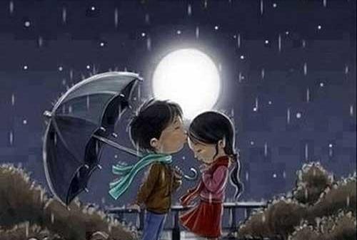 عکسهای عاشقانه دونفره زیر چتر
