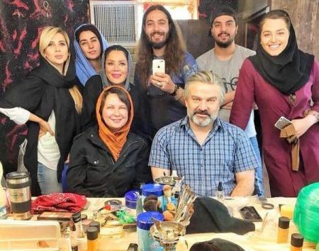 عکس های ریحانه پارسا در پشت صحنه سریال پدر