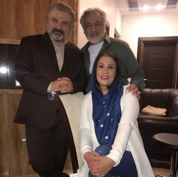 عکس های ریحانه پارسا در پشت صحنه سریال پدر