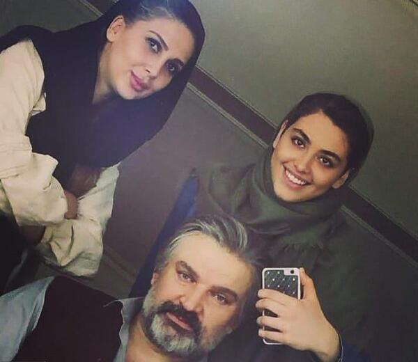 عکس های ریحانه پارسا در پشت صحنه سریال پدر